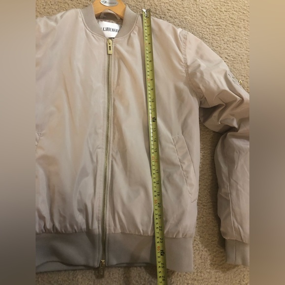 Men's Han Kjobenhavn Beige Nylon Bomber Jacket **Small** - Picture 11 of 13
